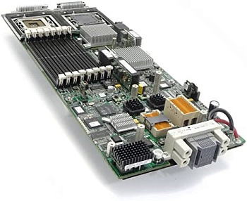438249-001 Материнская Плата Hewlett-Packard i5000P Dual Socket 771 8FBD PCI-E8x PCI-E4x Mezzanine SVGA 2GbLAN E-ATX 1333Mhz For BL460c